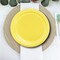 24 Count Yellow 7" Round Paper Dessert Plates for Birthday Baby Shower Wedding Party Supplies